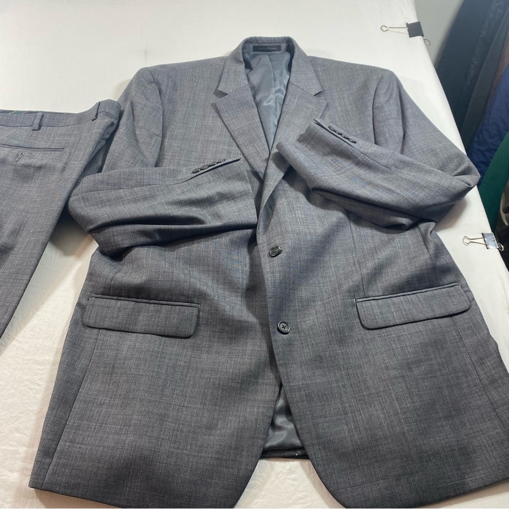 Chaps Suit Men’s Wool Charcoal Slacks blazer Jacket - Picture 2 of 16